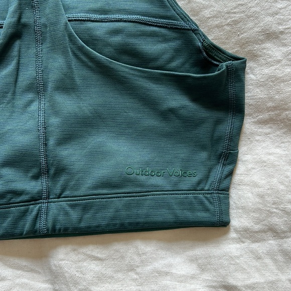 ✨ OUTDOOR VOICES TECH SWEAT CROPPED BRA SZ S - Picture 3 of 4